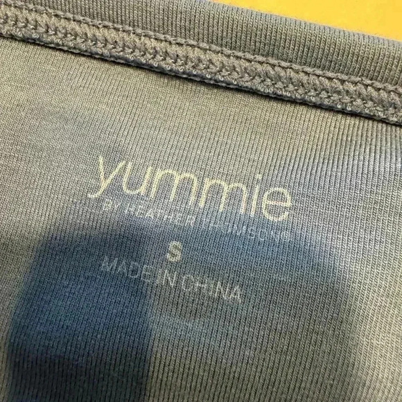 Yummies high waist full length leggings. Beautiful shade of blue size Small NEW - Picture 6 of 6